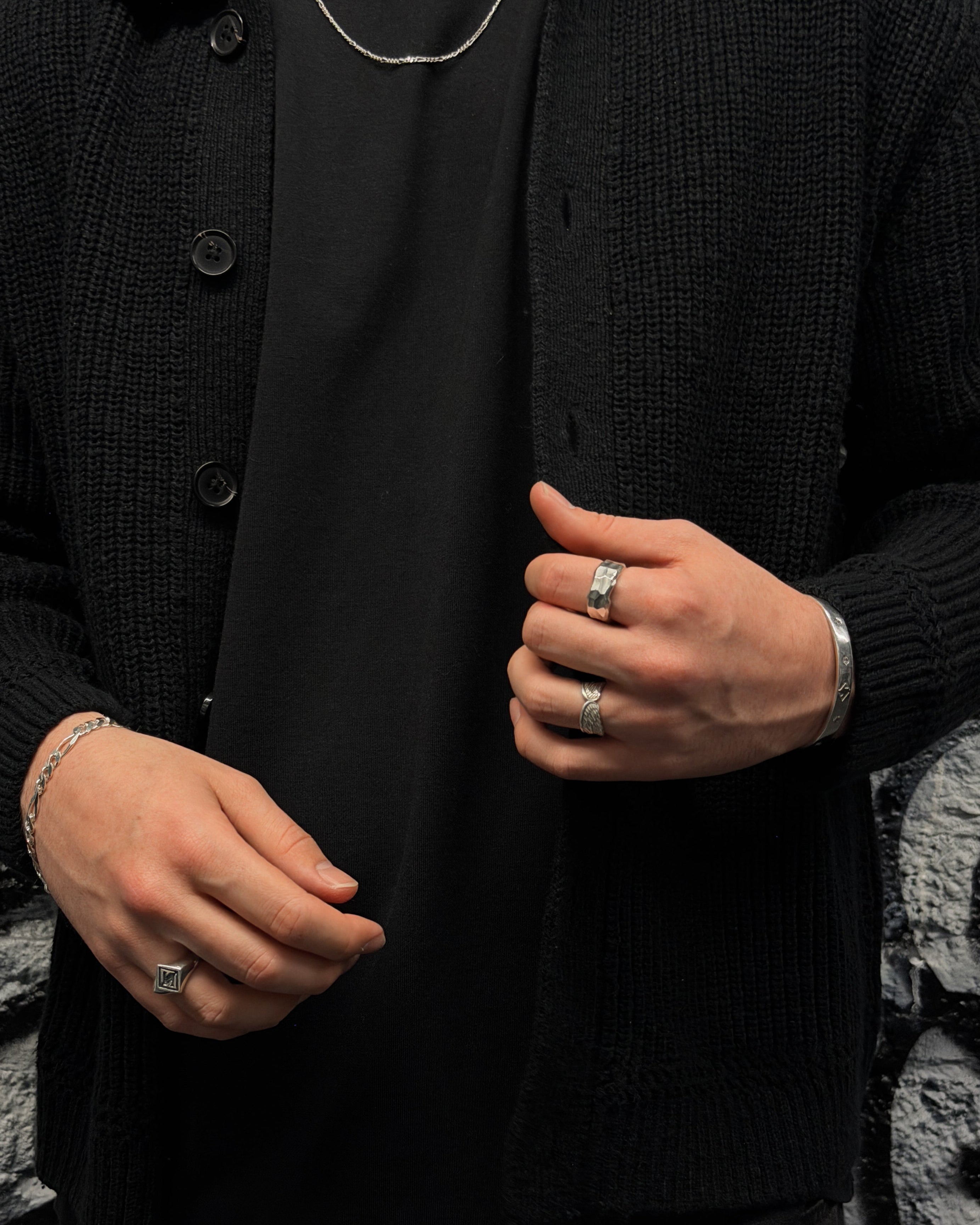 Silver Rock Ring