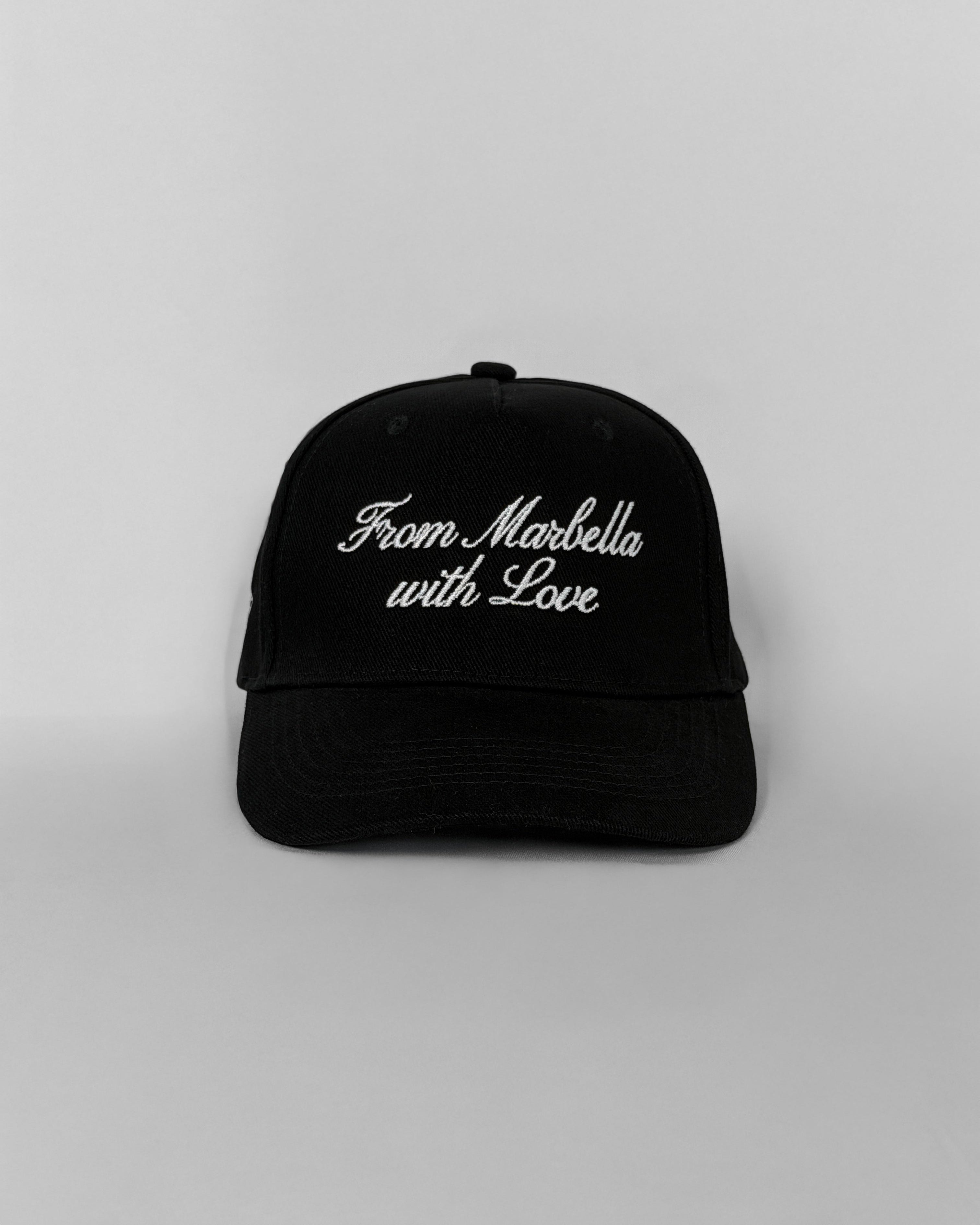 Marbella Black 5-Panel Cap
