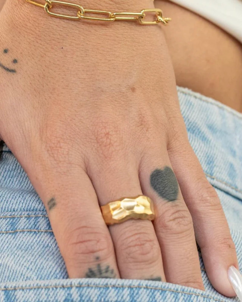 Golden Rock Ring