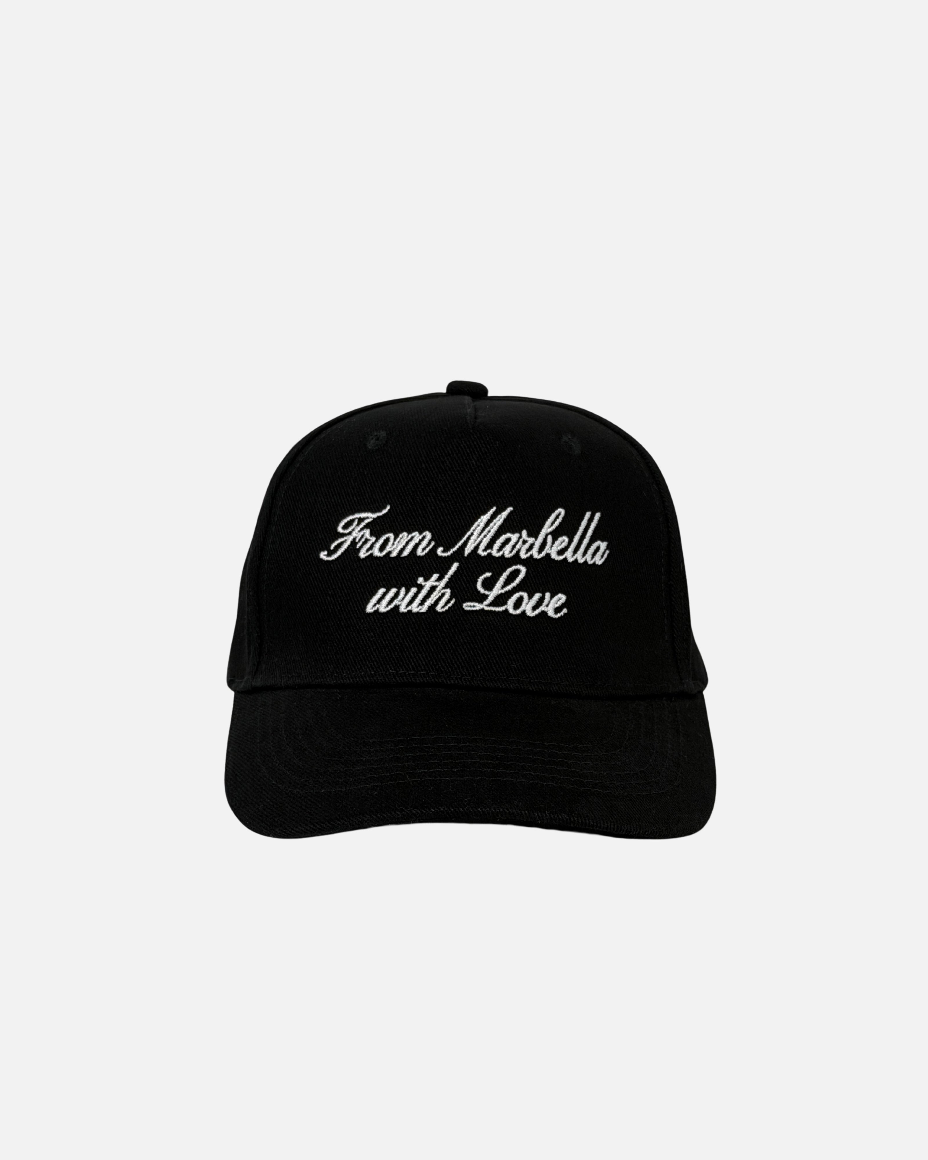 Marbella Black 5-Panel Cap