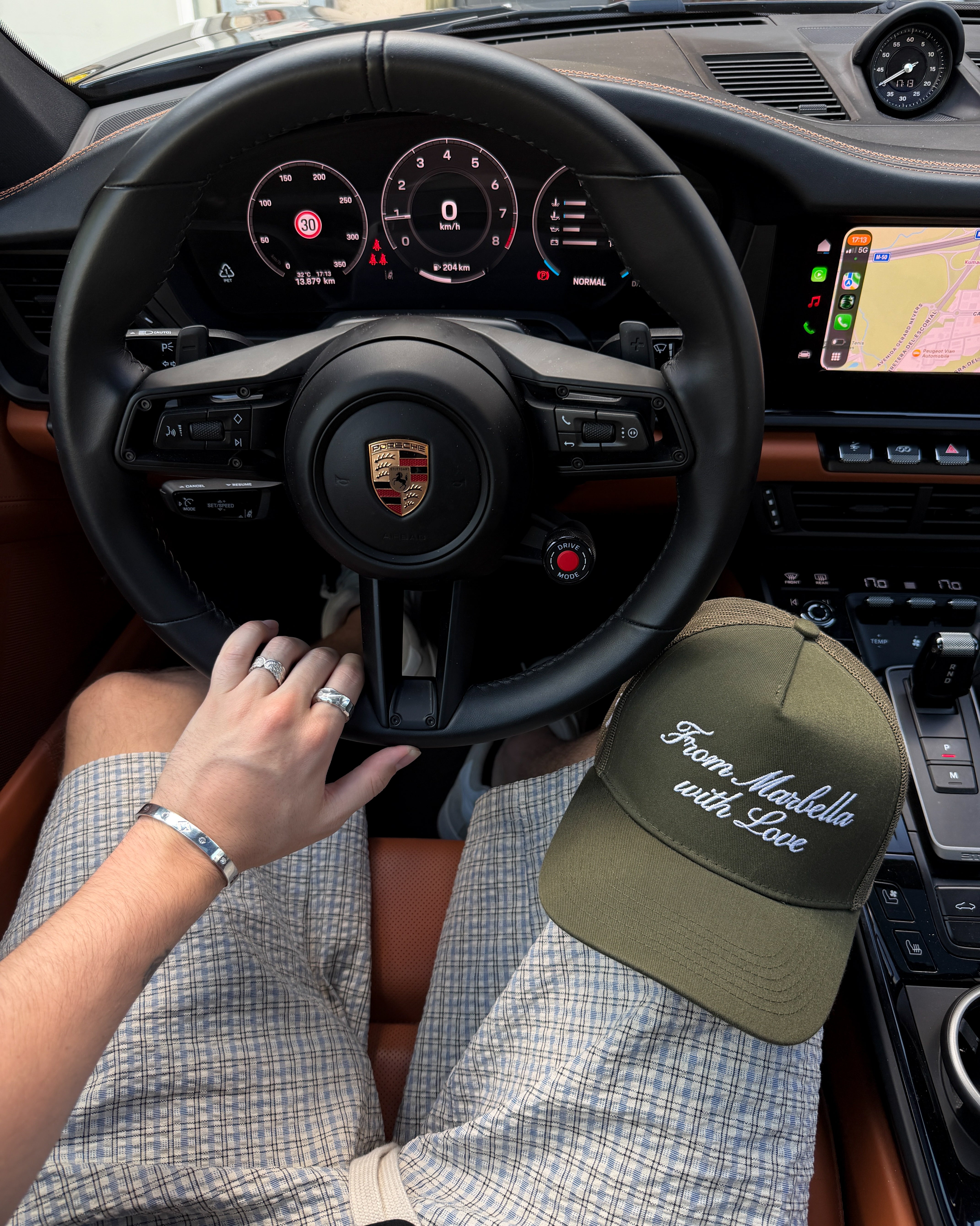 Marbella Olive Trucker Cap