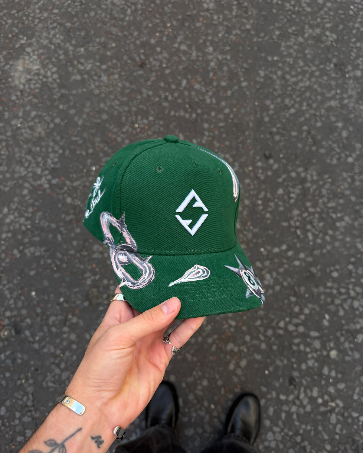 Handpainted Cap #003