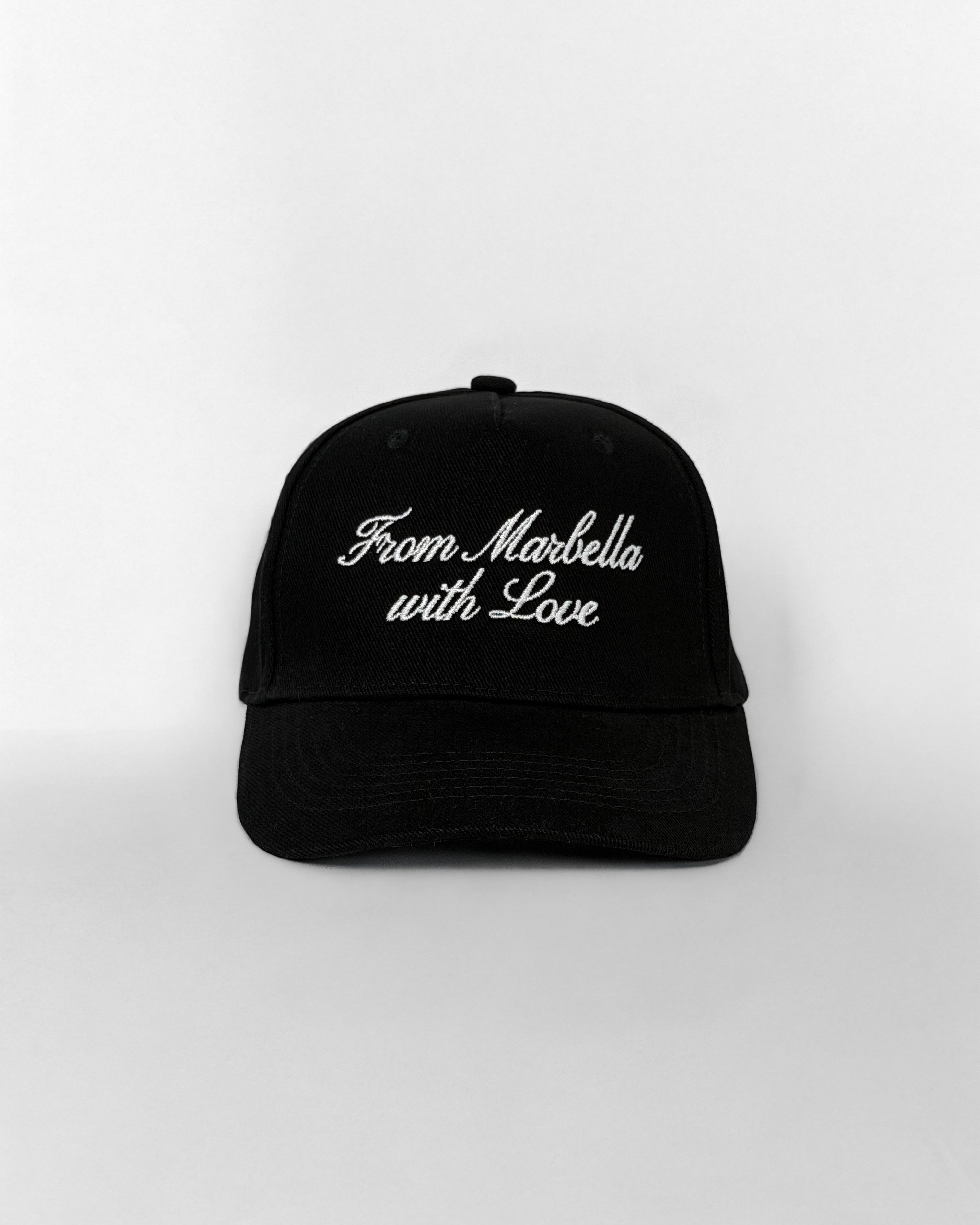 Marbella Black 5-Panel Cap